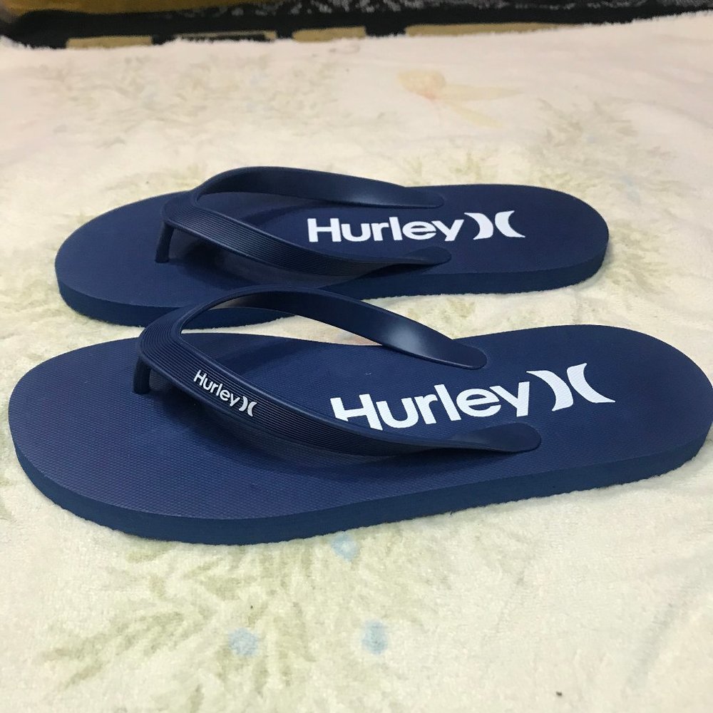Hurley Rubber Foam Flip Flop Sandal Blue - Picture 5 of 7